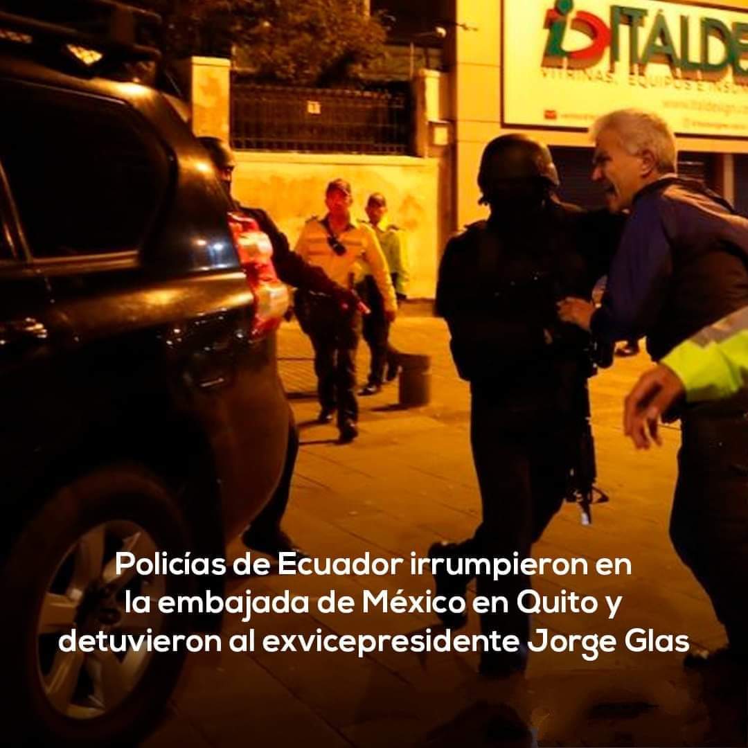 Policías ingresan a embajada mexicana