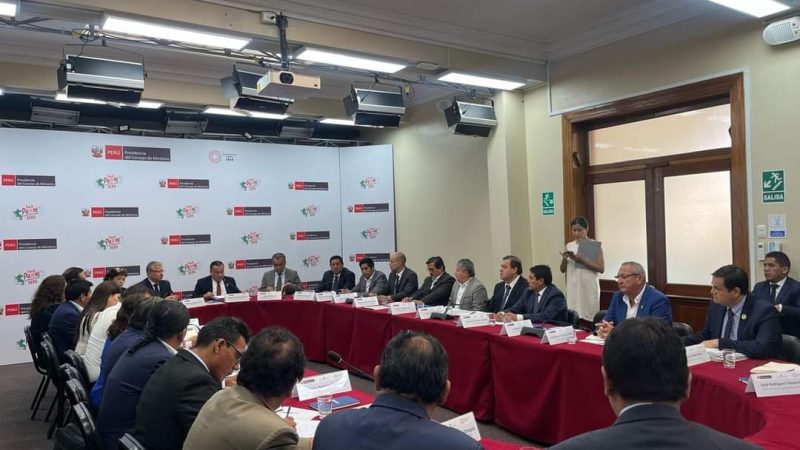 Reunión estratégica del Gobierno Regional de Loreto con la PCM