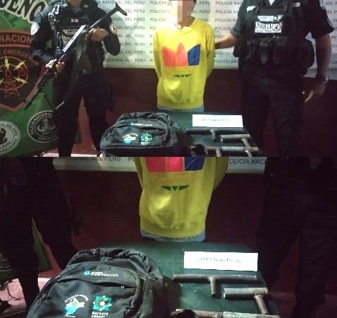 Retienen a menor de 15 años en posesión de dos armas “Hechizas”