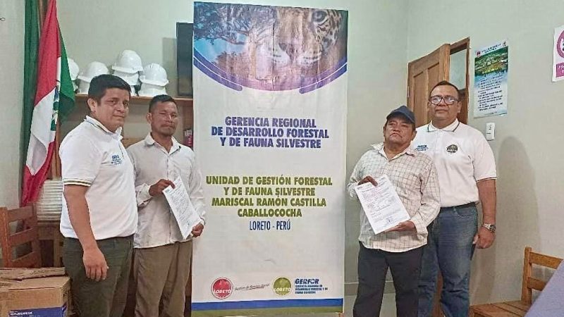 GERFOR otorga reconocimiento al comité de vigilancia y control forestal comunitario de la comunidad nativa Villa Santa Rosa