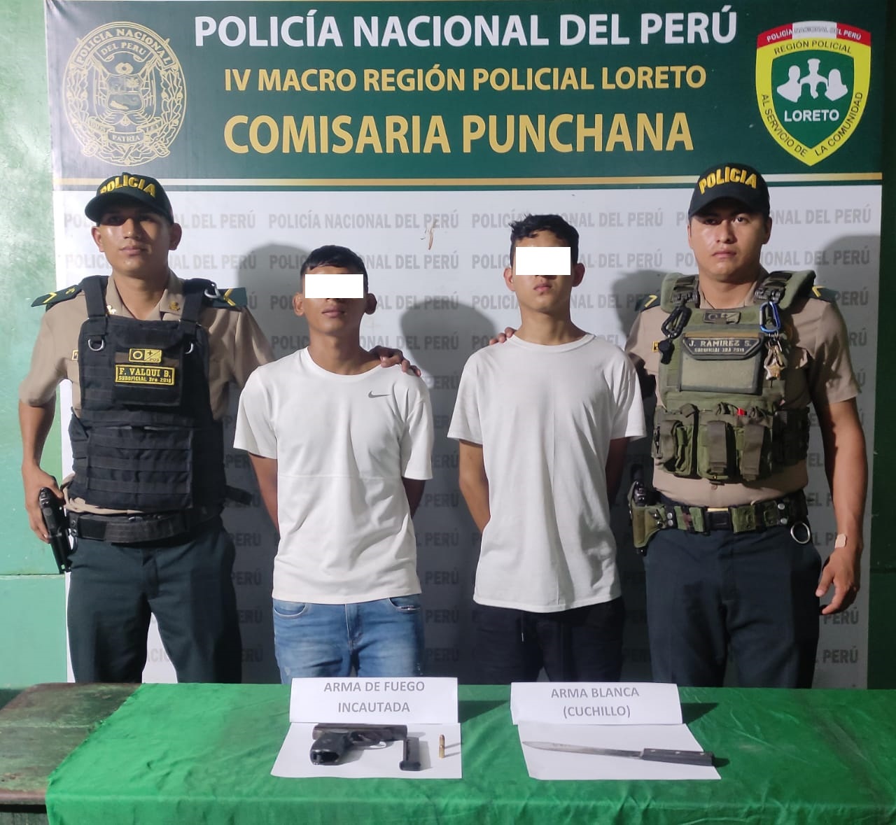 Policías de Punchana desarticulan banda criminal “Los hijos del Hampa”