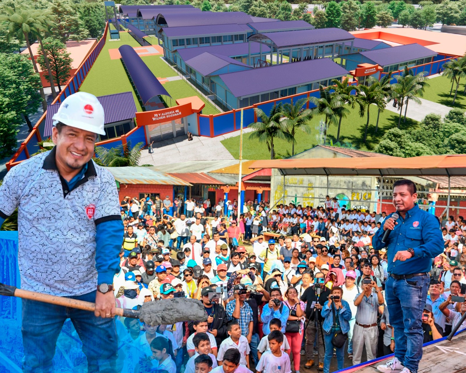 Gobernador de Loreto da inicio a la construcción de la Institución Educativa «Fe y Alegría» en el distrito de San Juan
