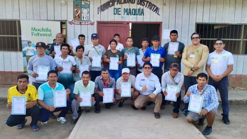 En taller de capacitación en San Roque distrito de Maquia exponen sobre roles y funciones de la Gerfor