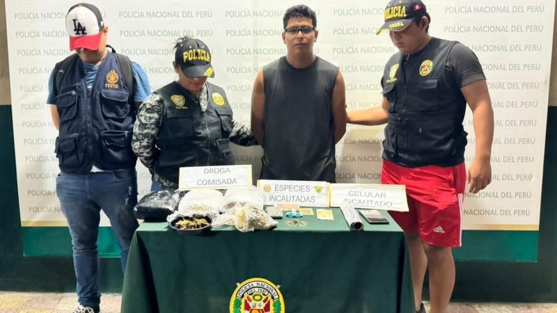 Sujeto cae con 3 kilos de marihuana