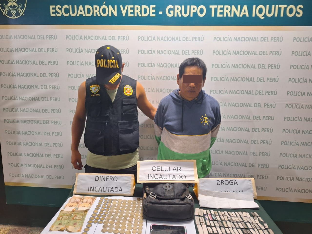 Grupo Terna intervienen a sujeto involucrado en tráfico ilícito de drogas.