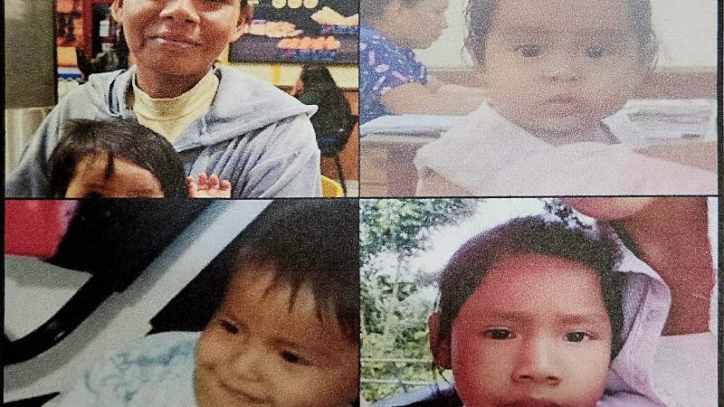Madre desaparece con sus tres menores hijos de manera extraña