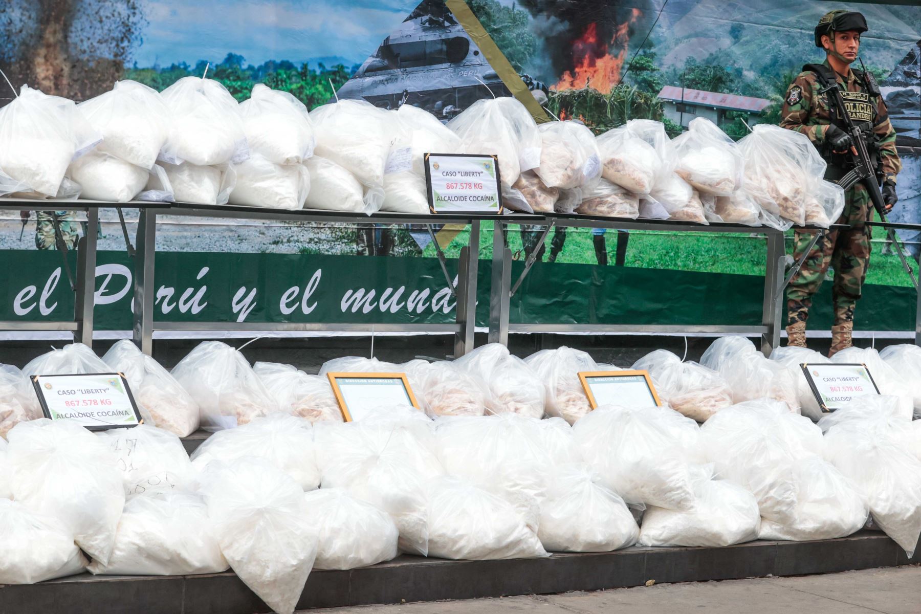 Lucha contra el narcotráfico: Decomisa 43 toneladas de droga y desarticulan 49 bandas