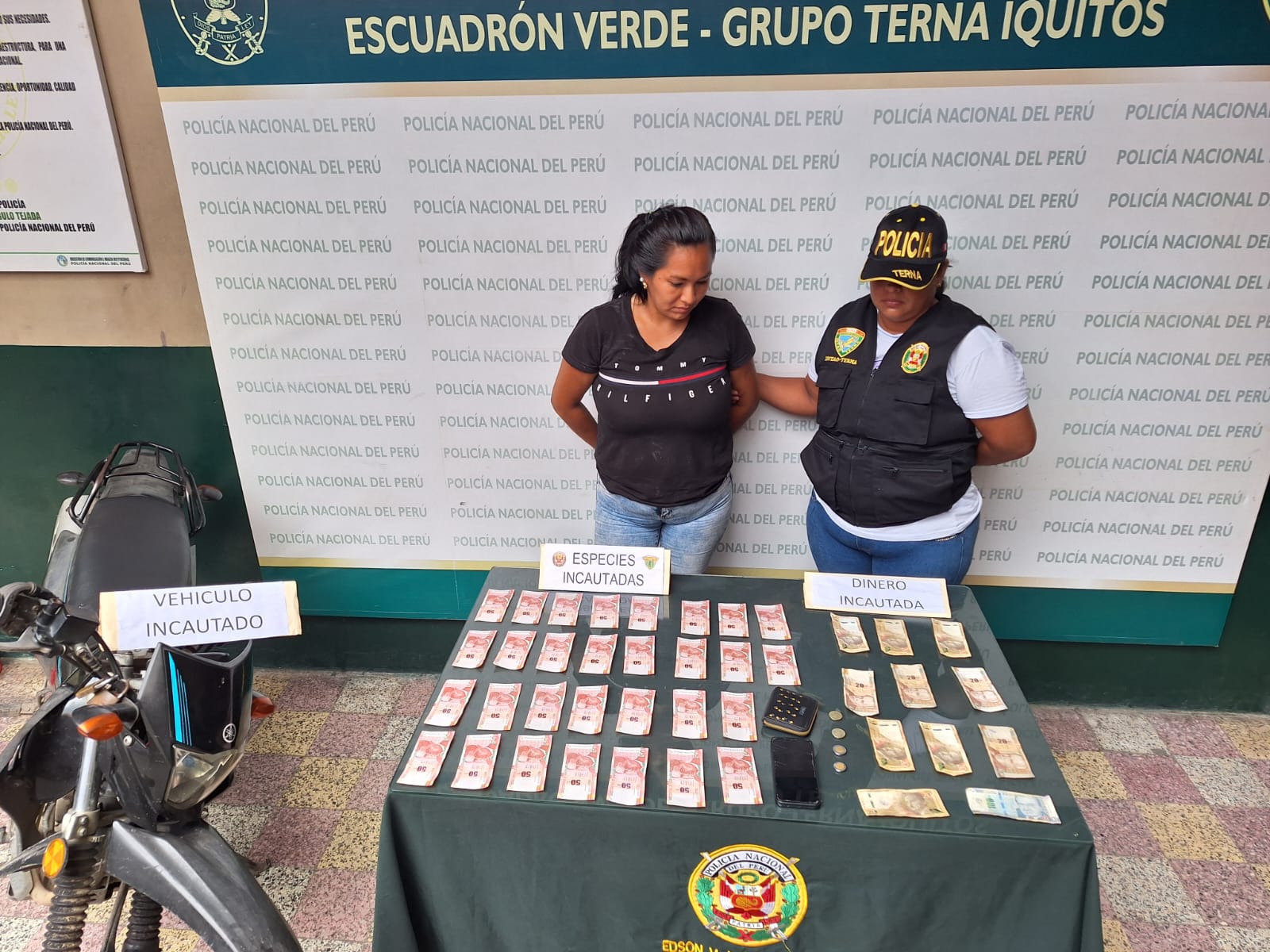 Agentes del Grupo Terna Iquitos detienen a mujer