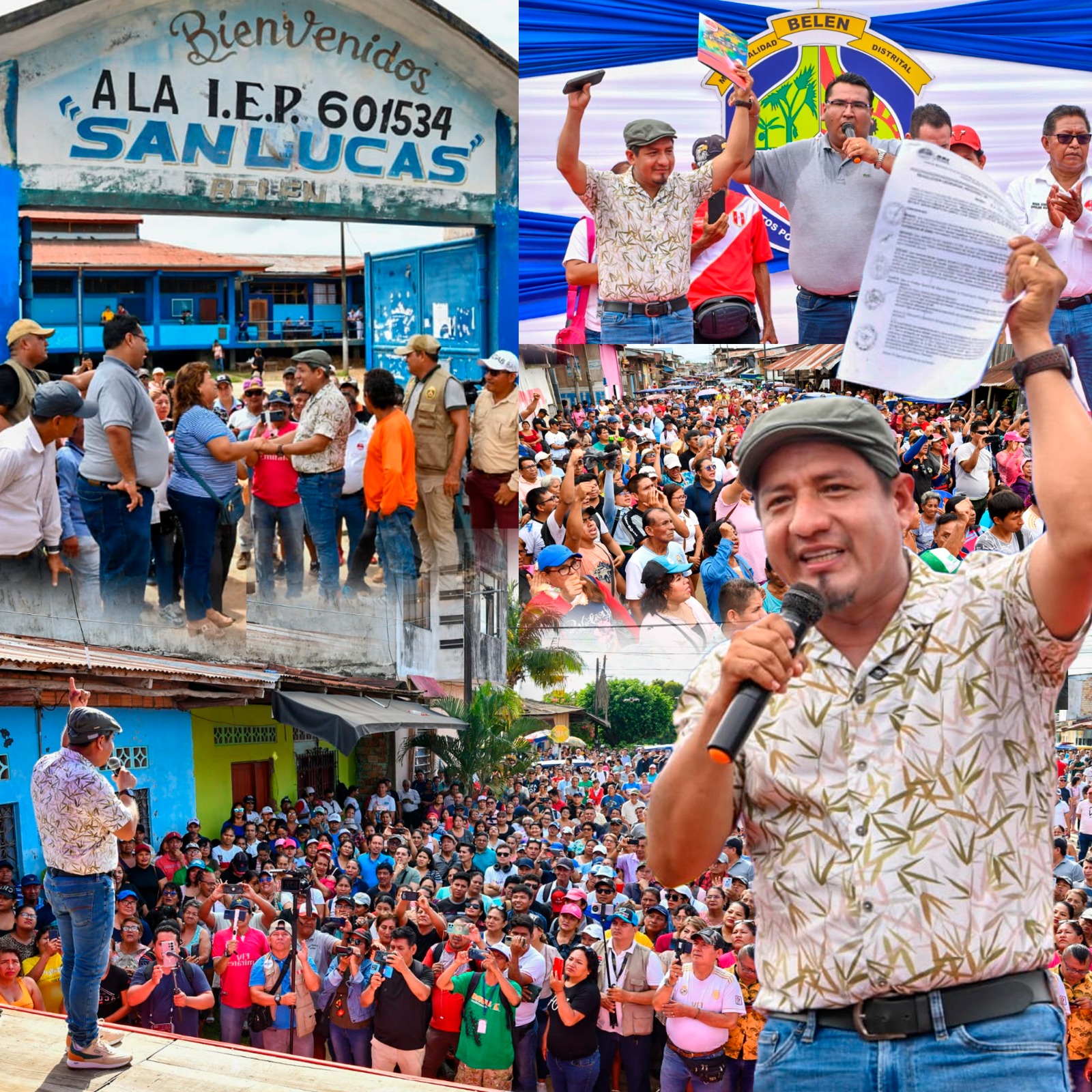 Gobernador Dr. René Chávez entrega resoluciones de aprobación para pavimentación y levantamiento de rasantes en Iquitos