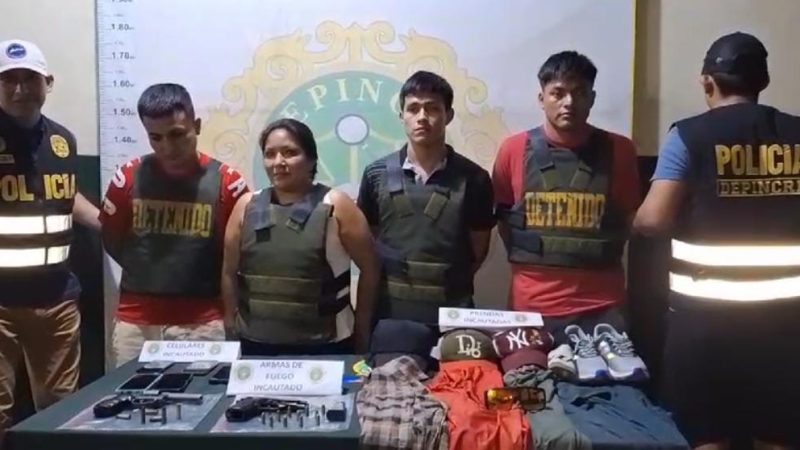 Policía desarticula banda “Los gatilleros del Shilcayo»