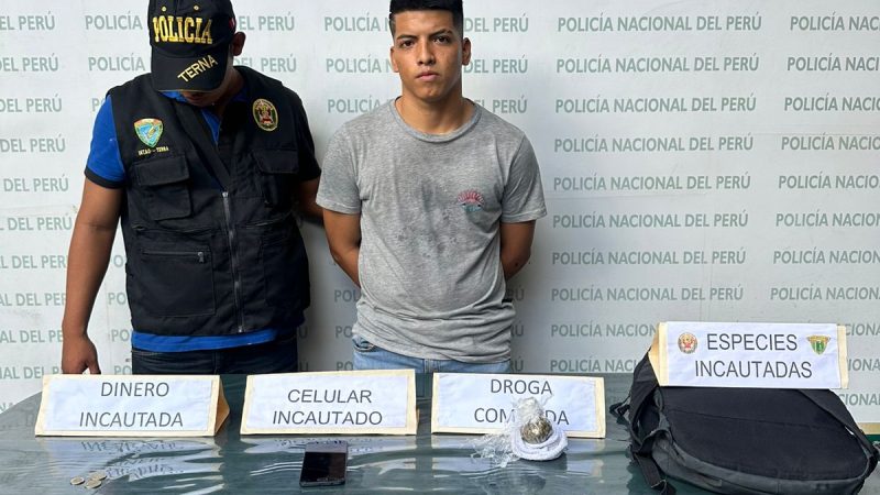 Detienen a joven por venta de marihuana