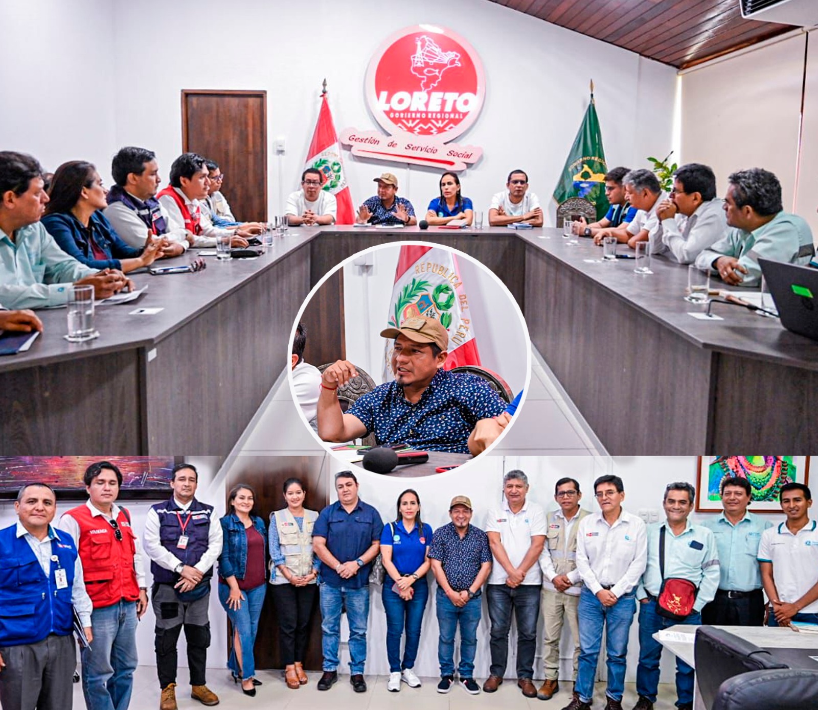 Gobernador René Chávez comprometido con la problemática en el río nanay y la planta de captación