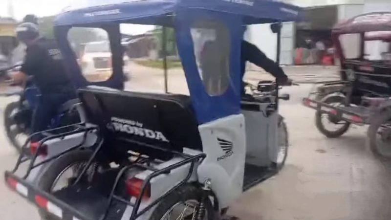 Frustra robo de un motocarro