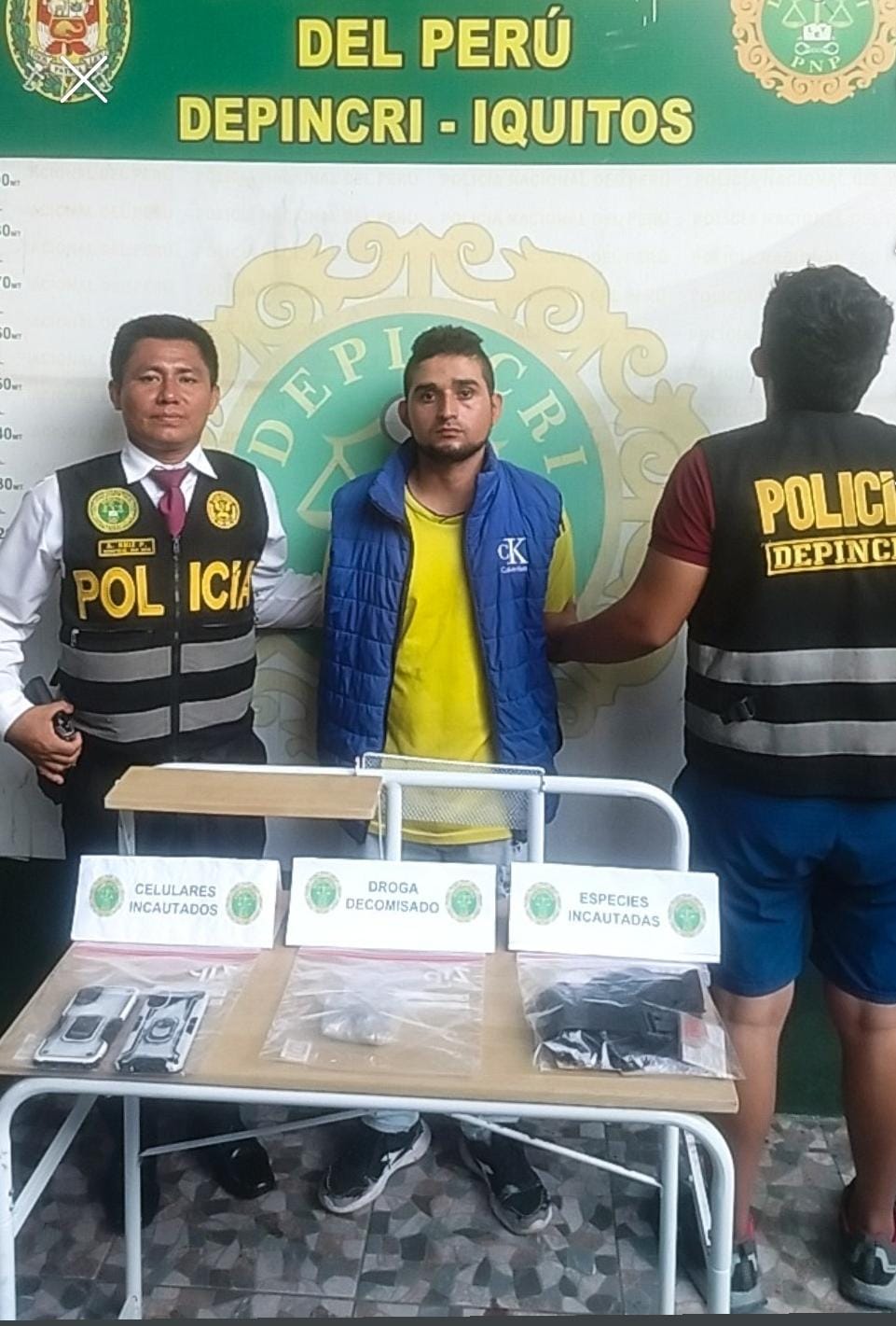 Agentes de DEPINCRI Iquitos detienen a colombiano