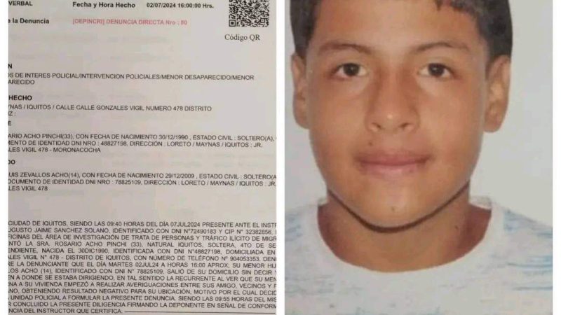 Desaparición de adolescente genera alarma en la comunidad