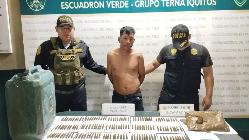 Capturan a sujeto con municiones de fusil de guerra