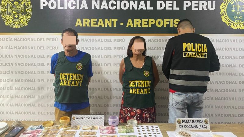 Policía antidroga captura a pareja de la tercera edad