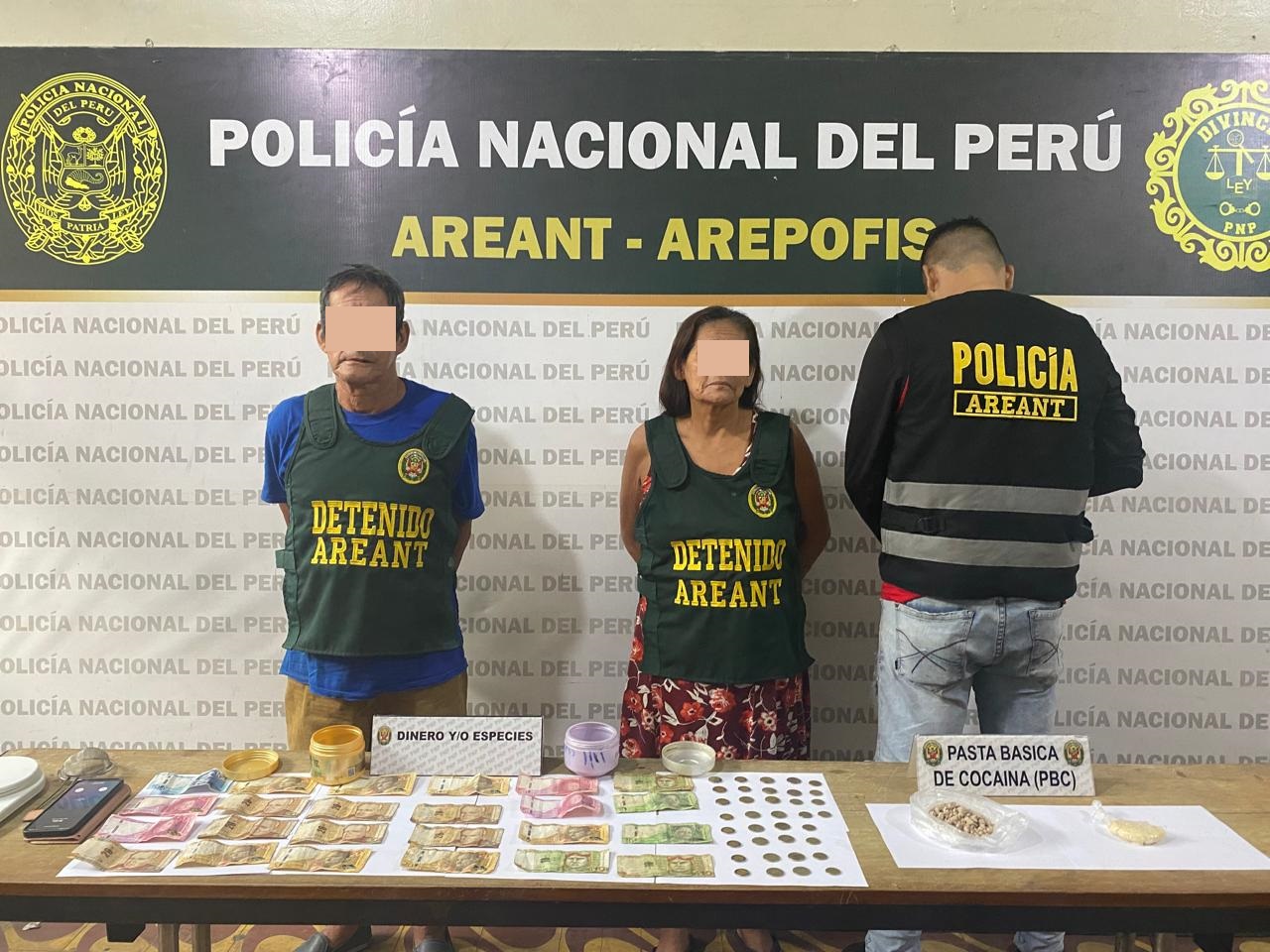 Policía antidroga captura a pareja de la tercera edad