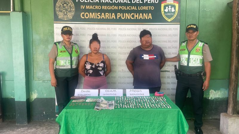 Policía de Punchana desarticula banda criminal y decomisa alcaloides de cocaína