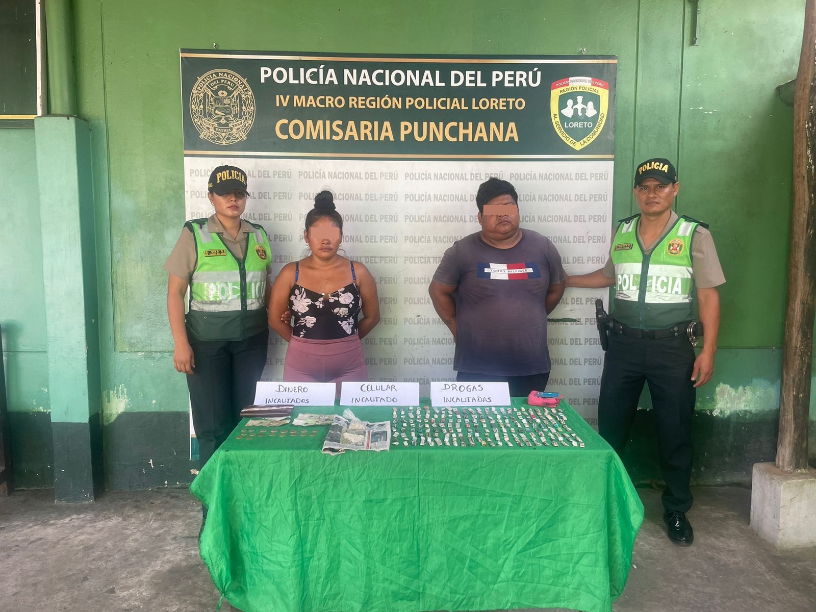 Policía de Punchana desarticula banda criminal y decomisa alcaloides de cocaína