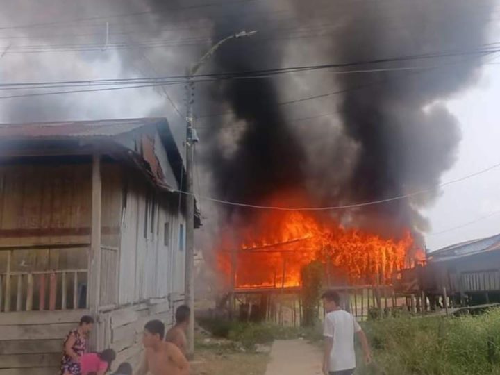 Incendio en Caballococha deja familias en la calle