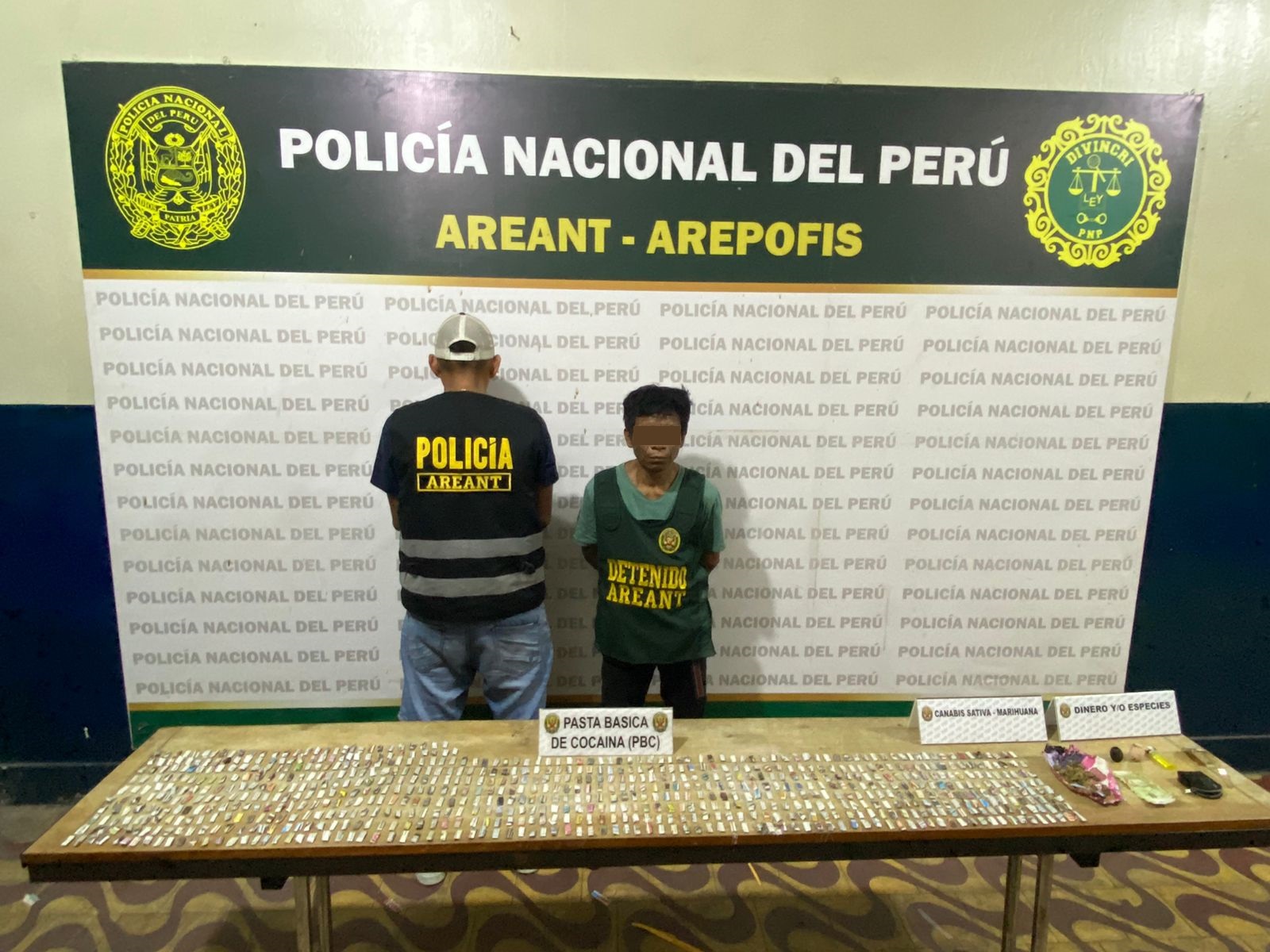 Interviene a sujeto en posesión de cocaína y marihuana