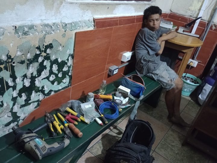 Capturan a joven con herramientas robadas en pleno centro de Iquitos