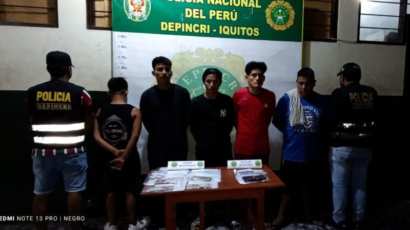 Detienen a integrantes de la banda criminal «Los chistosos de la selva»