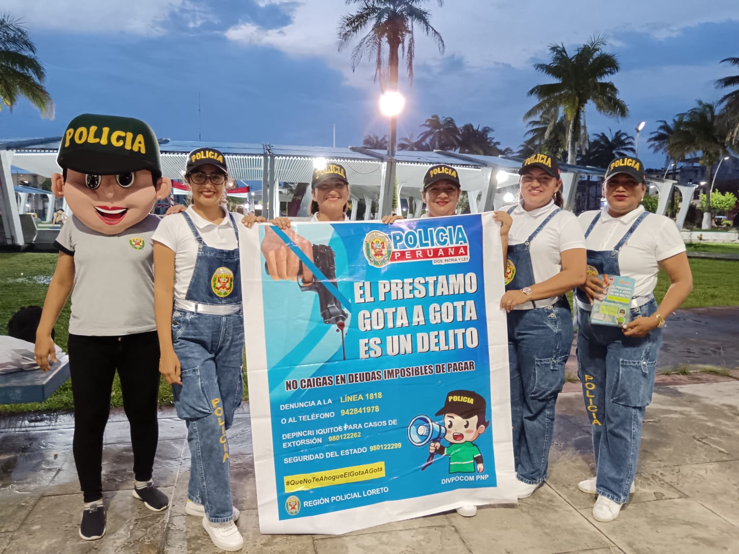 Policía Nacional del Perú realiza campaña